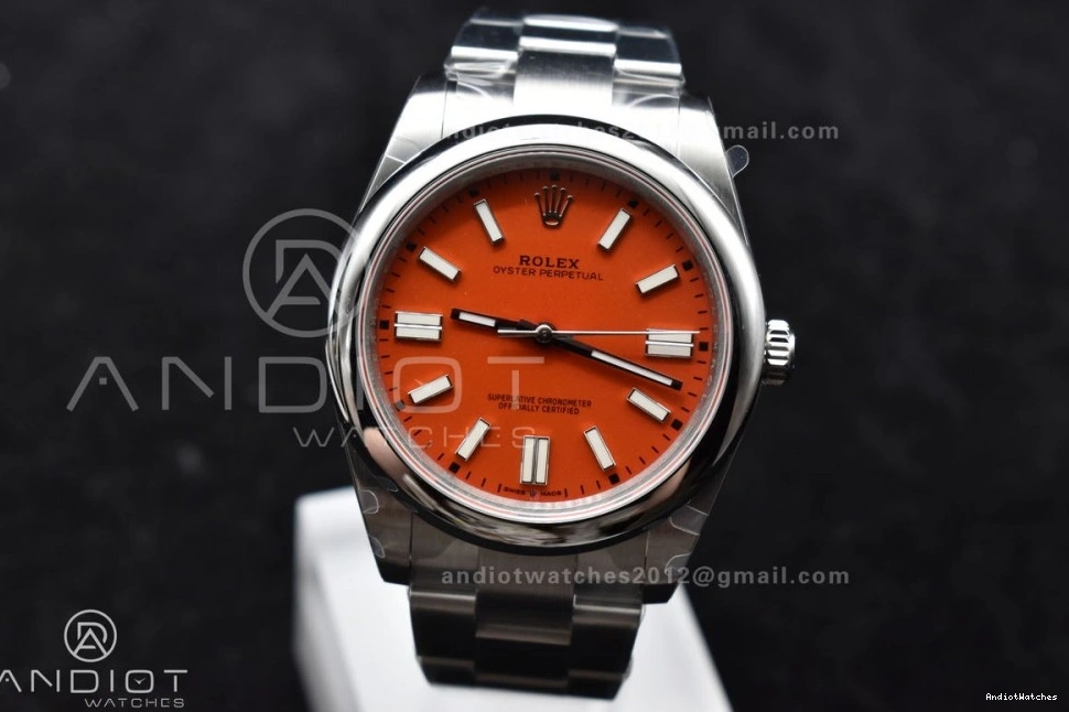 Dial Edition A EasyCare Orange DIWF 946 41mm Perpetual 124300 Oyster Steel 1:1 904L Best 0925